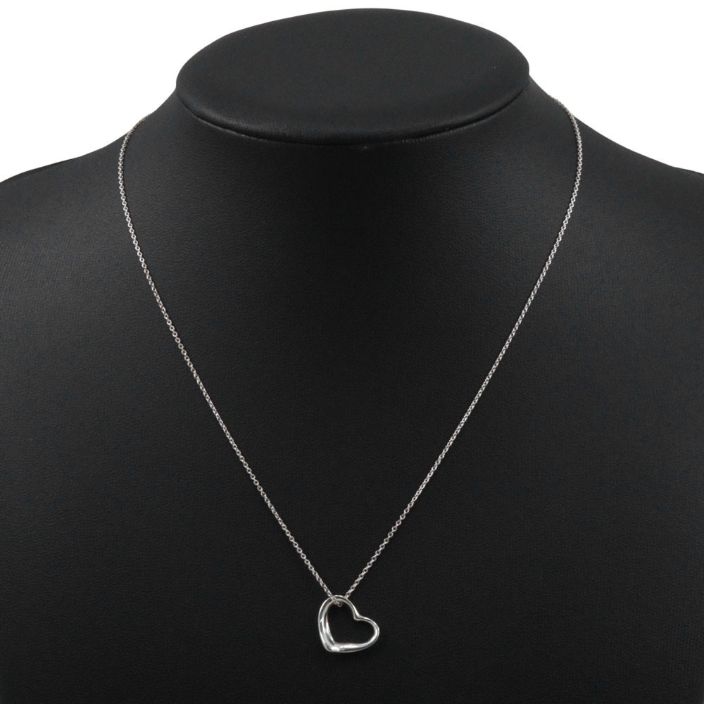 Tiffany Co Open Heart Necklace by Elsa Peretti Sterling Silver